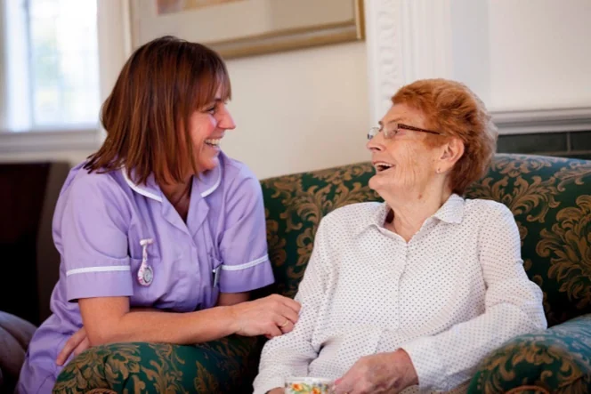 care-worker-and-resident-laughing