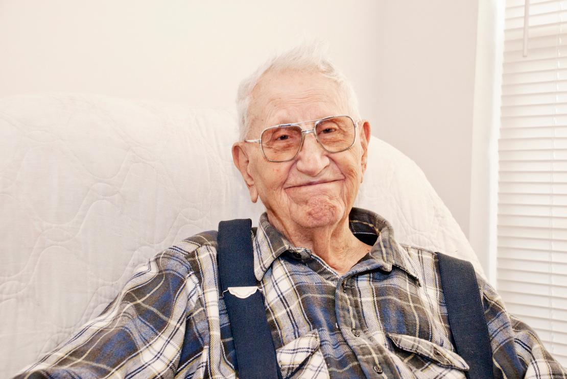resident smiling